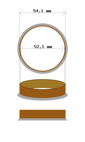 Soviterengas 54.1 → 52.1 mm