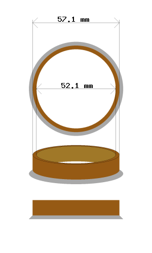 Soviterengas 57.1 → 52.1 mm