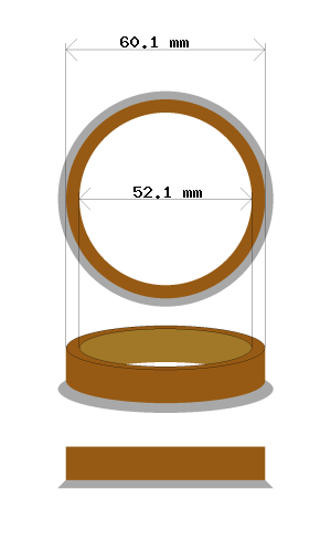 Soviterengas 60.1 → 52.1 mm
