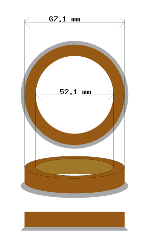 Soviterengas 67.1 → 52.1 mm