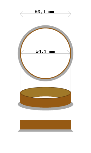 Soviterengas 56.1 → 54.1 mm