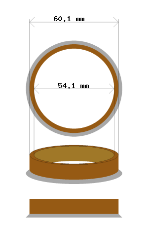 Soviterengas 60.1 → 54.1 mm