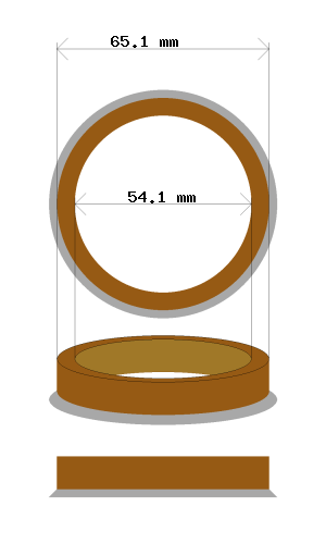 Soviterengas 65.1 → 54.1 mm