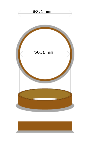 Soviterengas 60.1 → 56.1 mm
