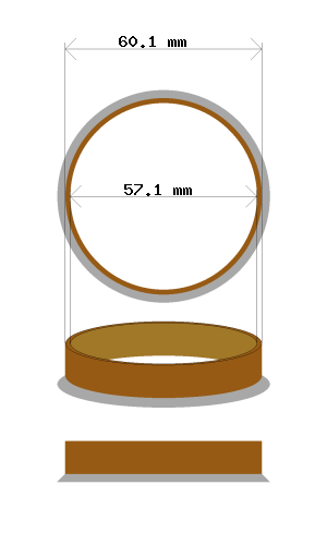 Soviterengas 60.1 → 57.1 mm