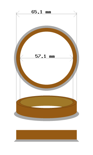 Soviterengas 65.1 → 57.1 mm