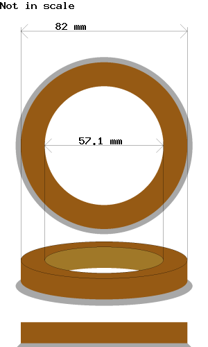 Soviterengas 82.0 → 57.1 mm