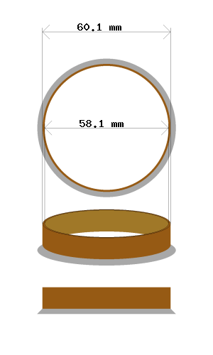 Soviterengas 60.1 → 58.1 mm