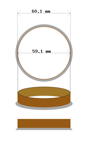 Soviterengas 60.1 → 59.1 mm