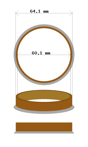 Soviterengas 64.1 → 60.1 mm