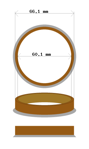 Soviterengas 66.1 → 60.1 mm