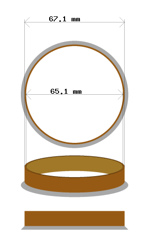 Soviterengas 67.1 → 65.1 mm