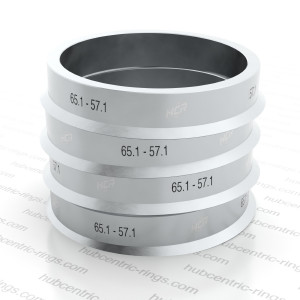 Soviterenkaat 65.1-57.1 mm (Alumiini) — 4 kpl sarja