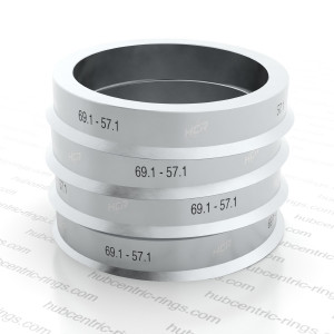 Soviterenkaat 69.1-57.1 mm (Alumiini) — 4 kpl sarja