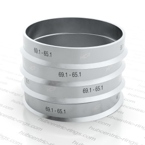 Soviterenkaat 69.1-65.1 mm (Alumiini) — 4 kpl sarja