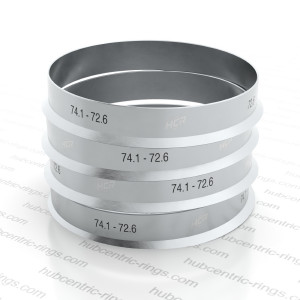 Soviterenkaat 74.1-72.6 mm (Alumiini) — 4 kpl sarja