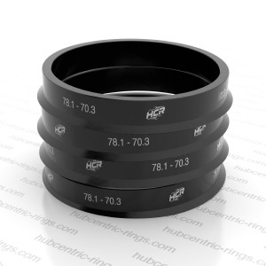 Soviterenkaat 78.1 → 70.3 mm — 4 kpl sarja