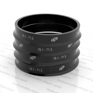 Soviterenkaat 78.1 → 71.5 mm — 4 kpl sarja